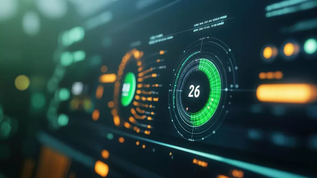 Puretech Industrial legacy system overhaul analytics dashboard telemetry layout with green accent token lights